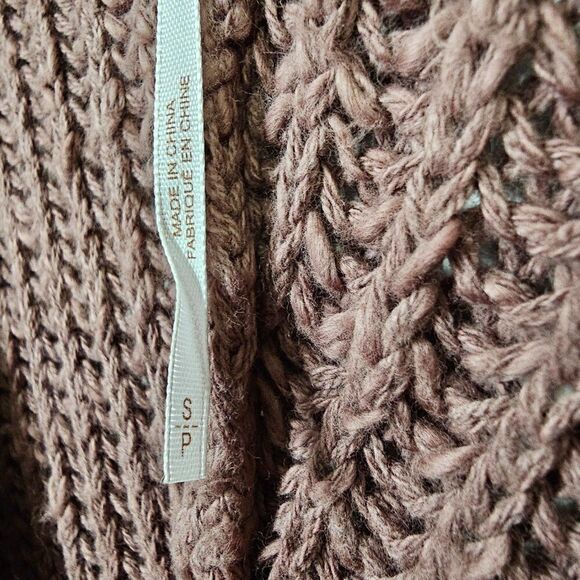 NWT FREE PEOPLE COCOA / MAR DEEP V NECK LONG JUMPER SWEATER SIZE SMALL - Picture 5 of 16